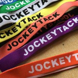 9 # elastic pentru sutien Custom Logo Jacquard Band elastic pentru lenjerie de corp